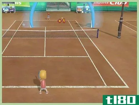Image titled Do a Fast Ball in Tennis in Wii Sports Step 4