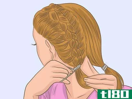 Image titled French Braid Short Hair Step 22