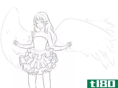 Image titled Draw Anime Wings Step 6