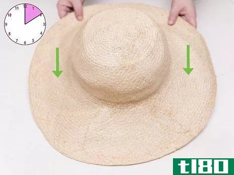 Image titled Fix a Squashed Straw Hat Step 5