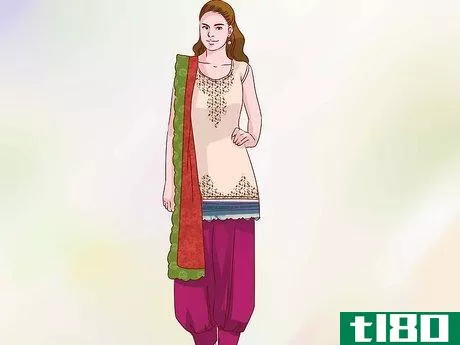 Image titled Dress in a Salwar Kameez from India Step 8