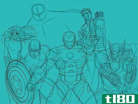 Image titled Draw the Avengers Step 11