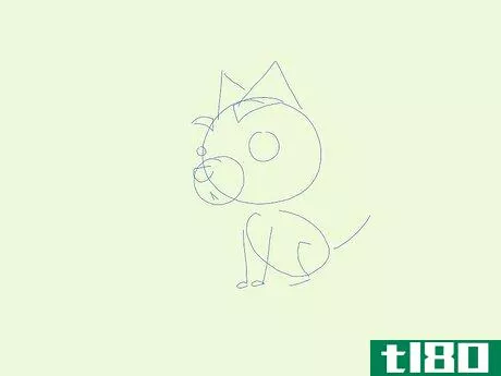 Image titled Draw a Cartoon Dog Step 4