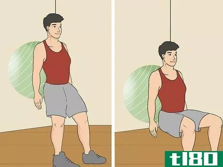 Image titled Do an Exercise Ball Squat Step 5.jpeg