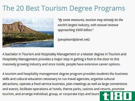 Image titled Develop a Career in Tourism Step 6