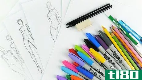 如何画时装草图(draw fashion sketches)