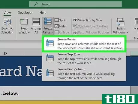 Image titled Freeze and Unfreeze Panes in Excel Step 5