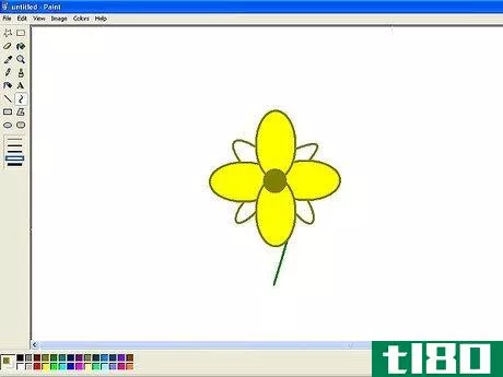 Image titled Draw a Flower in Microsoft Paint Step 14