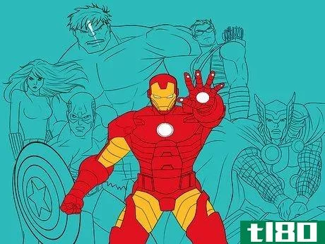 Image titled Draw the Avengers Step 14