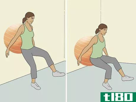Image titled Do an Exercise Ball Squat Step 8.jpeg