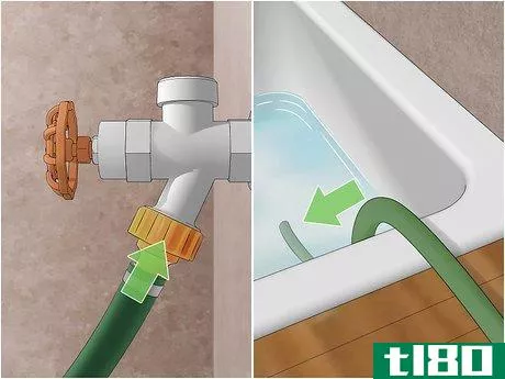 如何使用排水软管轻松排水热水浴缸(drain a hot tub easily using a drain garden hose)