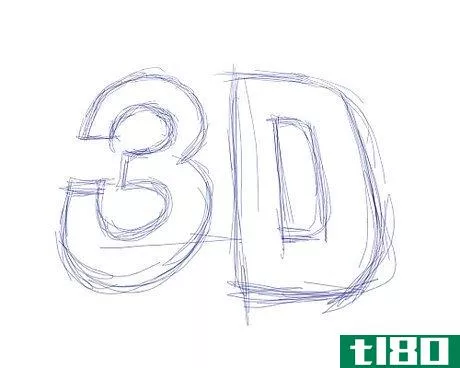 Image titled Draw 3D Letters Step 7