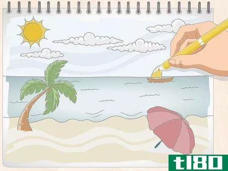 Image titled Draw a Beach Scene Step 10