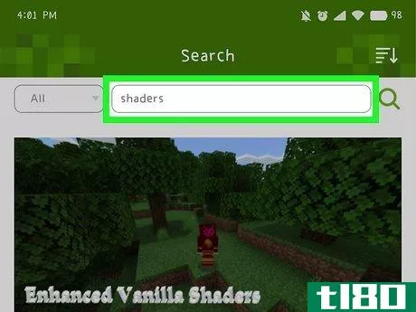 Image titled Download Shaders for Minecraft Pe Step 4