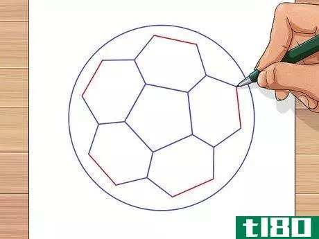 Image titled Draw a Soccer Ball Step 29