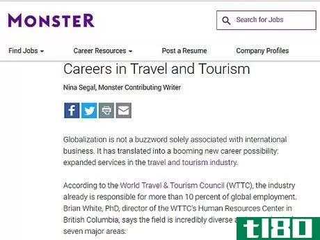 Image titled Develop a Career in Tourism Step 3