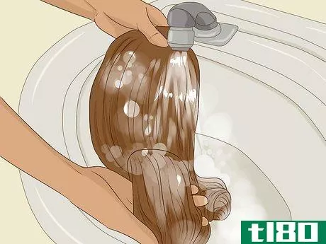 Image titled Dye a Human Hair Wig Step 10