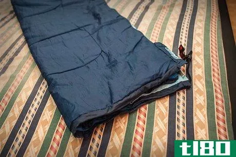 Image titled Fold a Sleeping Bag Step 1