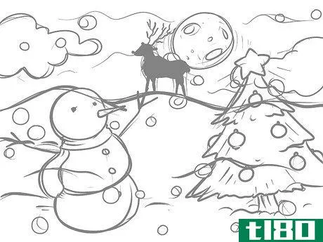 Image titled Draw a Christmas Landscape Step 10