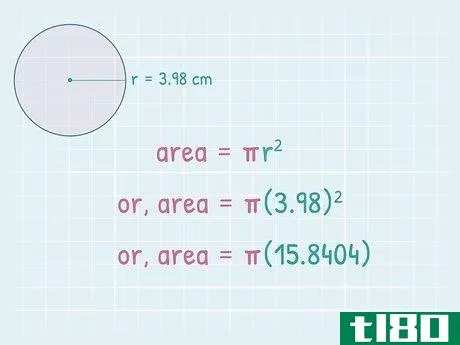 Image titled Find the Area of a Circle Using Its Circumference Step 6