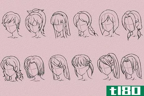 Image titled Draw Anime Hair Step 16
