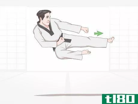 Image titled Execute Jump Kicks (Twio Chagi) in Taekwondo Step 16