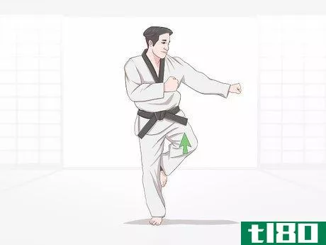Image titled Execute Jump Kicks (Twio Chagi) in Taekwondo Step 14