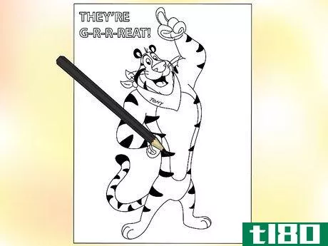 Image titled Draw and Color Tony the Tiger Step 11