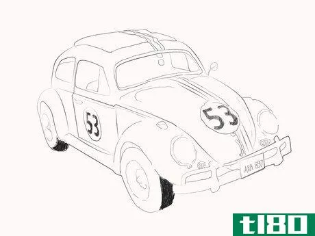 Image titled Draw Herbie the Love Bug Step 4