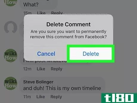 Image titled Delete a Comment on Facebook Step 12