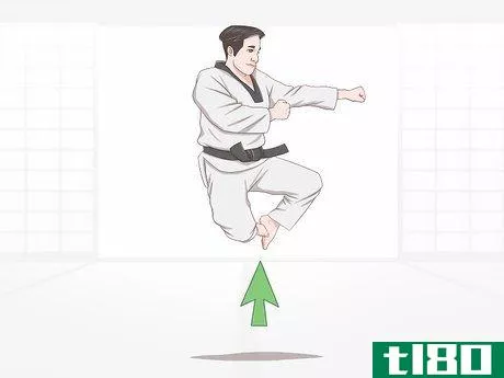 Image titled Execute Jump Kicks (Twio Chagi) in Taekwondo Step 15