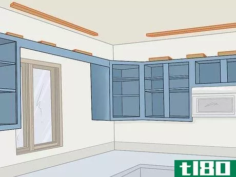 Image titled Extend Cabinets to the Ceiling Step 4
