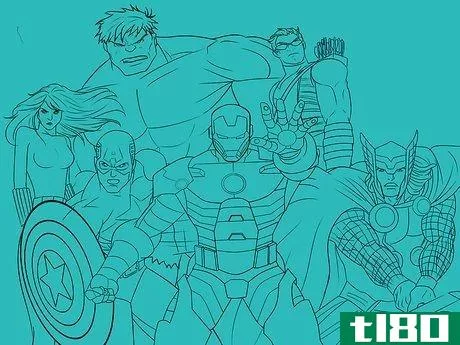 Image titled Draw the Avengers Step 13