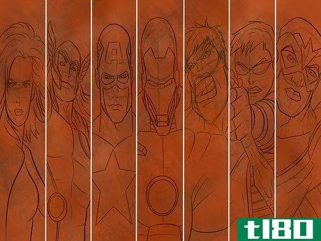 Image titled Draw the Avengers Step 36