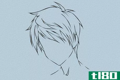 Image titled Draw Anime Hair Step 5