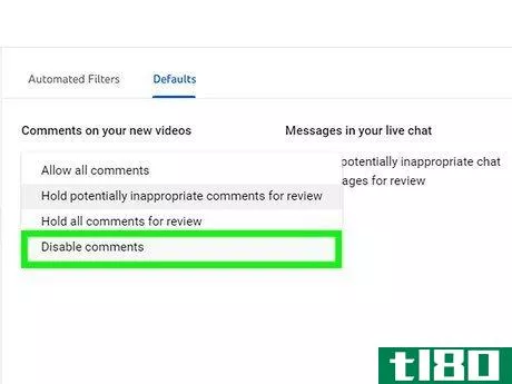 Image titled Disable Comments on Videos on YouTube Step 5