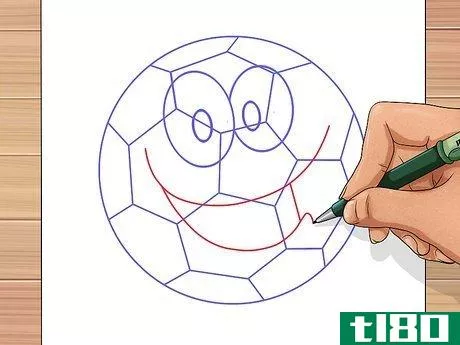 Image titled Draw a Soccer Ball Step 16