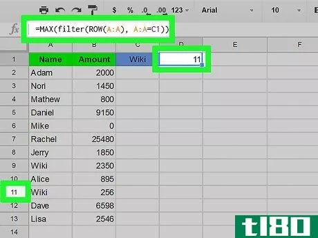 Image titled Do a Reverse Vlookup in Google Sheets Step 4