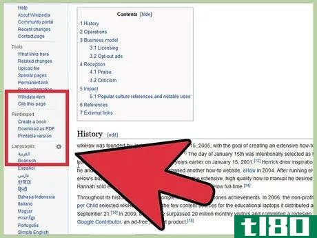 Image titled Download a Wikipedia Page as a PDF Step 3