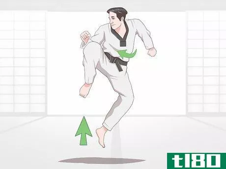 Image titled Execute Jump Kicks (Twio Chagi) in Taekwondo Step 39