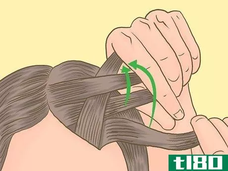 Image titled French Braid Short Hair Step 6