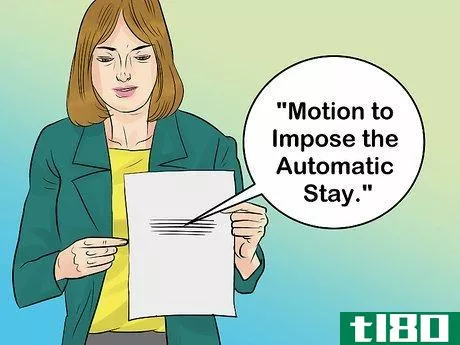 Image titled File a Motion for Automatic Stay Step 8