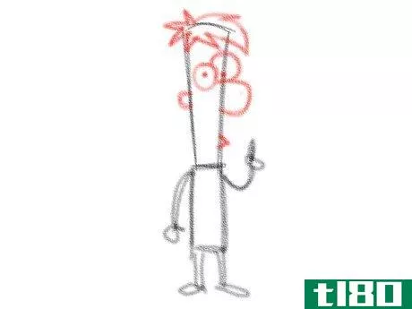 Image titled Draw Ferb Fletcher from Phineas and Ferb Step 4