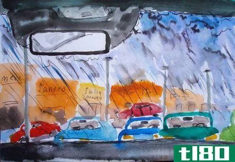 Image titled Rainy dayparking lot