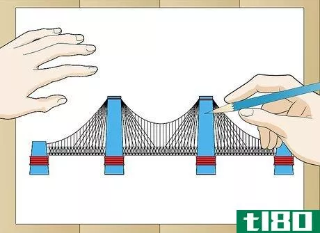 Image titled Draw Suspension Bridges Step 10