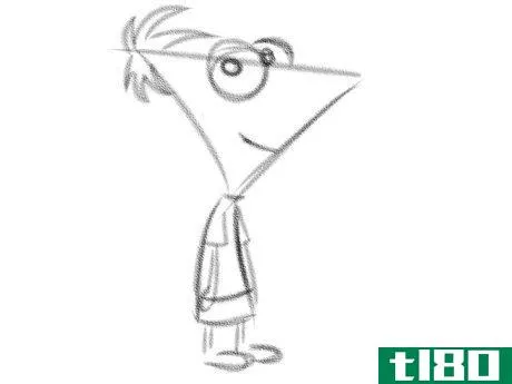 Image titled Draw Phineas Flynn from Phineas and Ferb Step 8