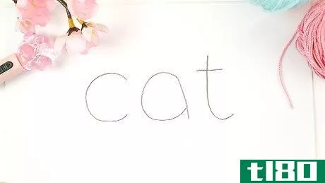 如何用单词cat画一只猫(draw a cat using the word cat)