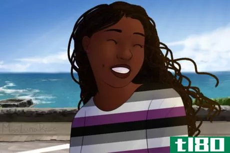 Image titled Smiling Asexual Girl with Cornrows.png