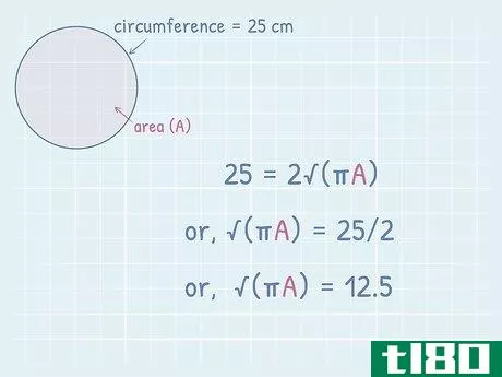 Image titled Find the Area of a Circle Using Its Circumference Step 10