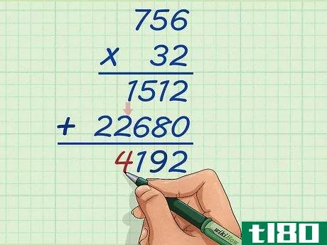 Image titled Do Long Multiplication Step 12